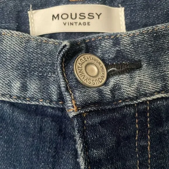 Moussy Dark Blue Jeans Size 28/US Size 6 - Picture 3 of 6